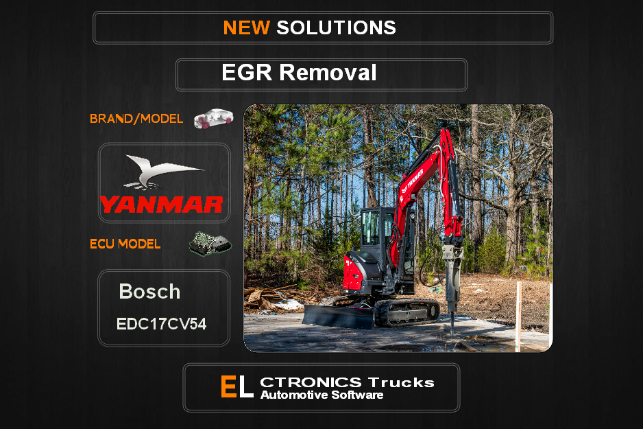 EGR Off Yanmar Bosch EDC17CV54 Electronics Trucks Automotive Software