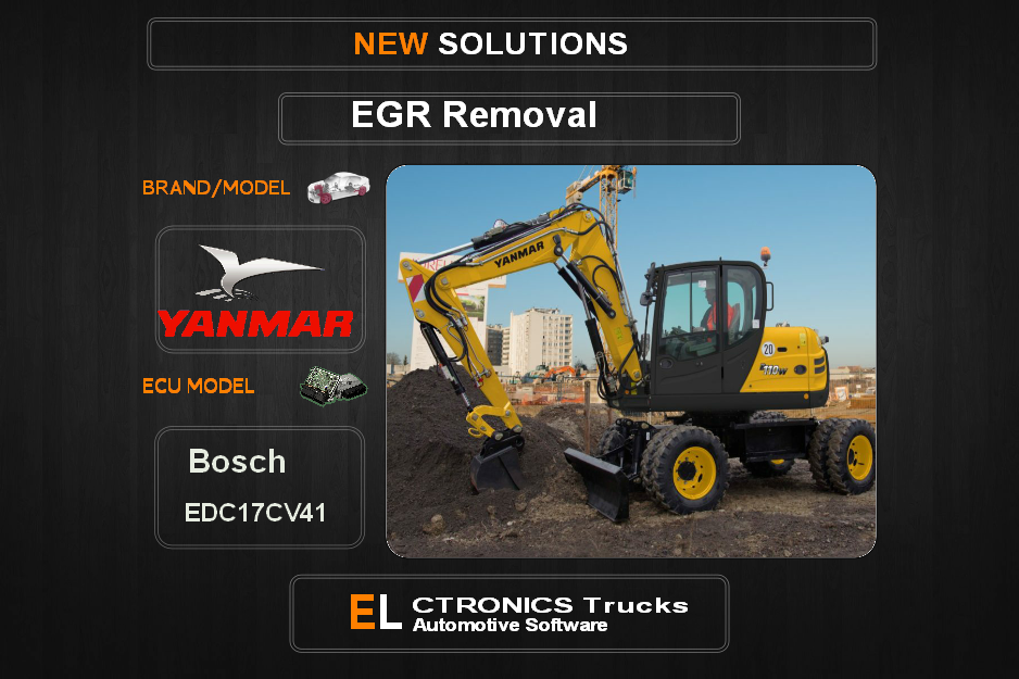 EGR Off Yanmar Bosch EDC17CV41 Electronics Trucks Automotive Software