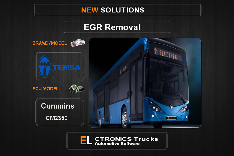 EGR Off Temsa Cummins CM2350 Electronics Trucks Automotive Software