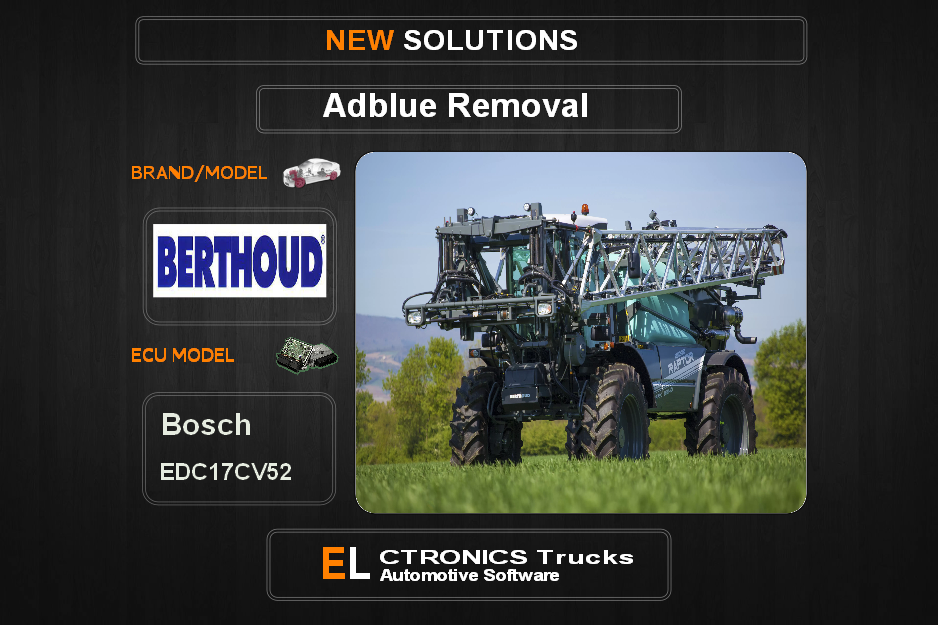 AdBlue OFF Berthoud Bosch EDC17CV52 Electronics Trucks Automotive Software