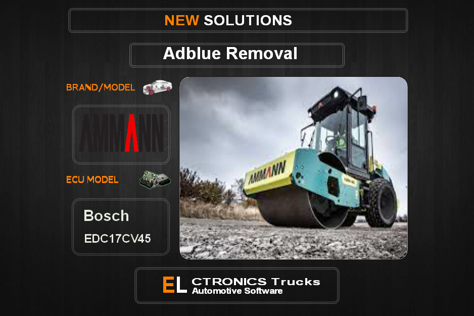 AdBlue OFF AMMANN Bosch EDC17CV45 Electronics Trucks Automotive Software