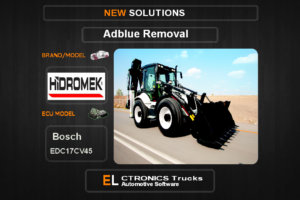 AdBlue OFF Hidromek Bosch EDC17CV45 Electronics Trucks Automotive Software