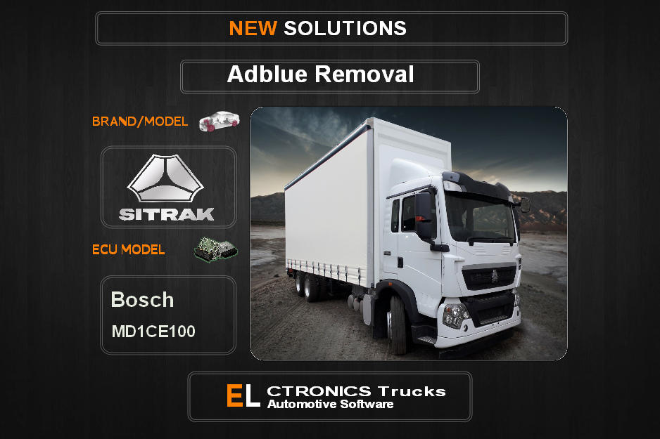 AdBlue OFF Sinotruk Bosch MD1CE100 Electronics Trucks Automotive Software