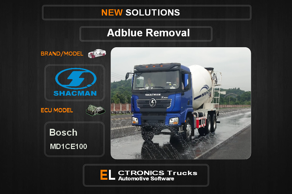 AdBlue OFF Shacman Bosch MD1CE100 Electronics Trucks Automotive Software