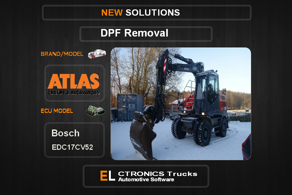 DPF Off Atlas Bosch EDC17CV52 Electronics Trucks Automotive Software