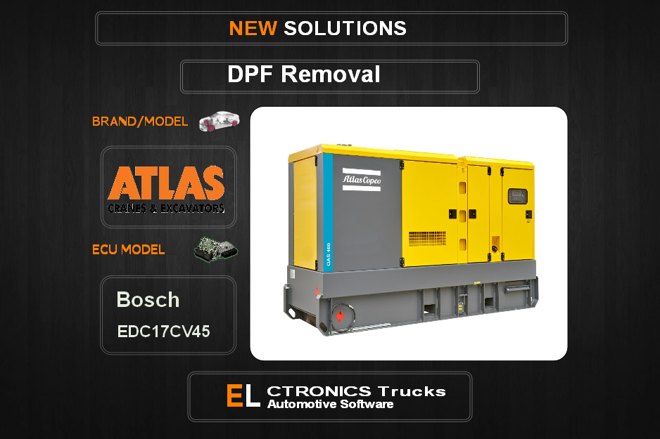 DPF Off Atlas Bosch EDC17CV45 Electronics Trucks Automotive Software