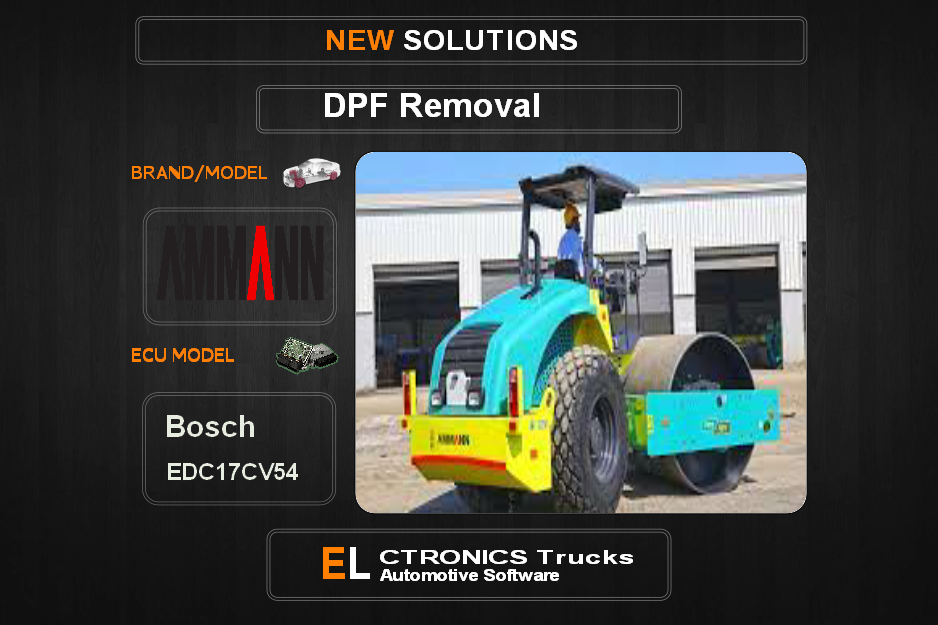 DPF Off AMMANN Bosch EDC17CV54 Electronics Trucks Automotive Software