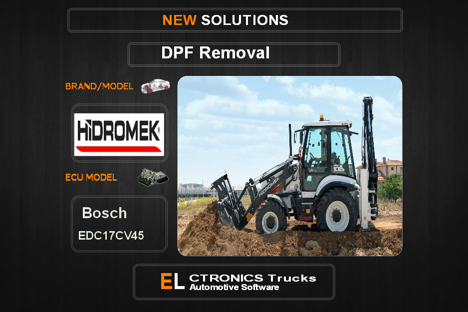DPF Off Hidromek Bosch EDC17CV45 Electronics Trucks Automotive Software