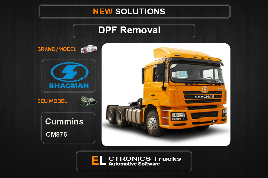 DPF Off Shacman Cummins CM876 Electronics Trucks Automotive Software