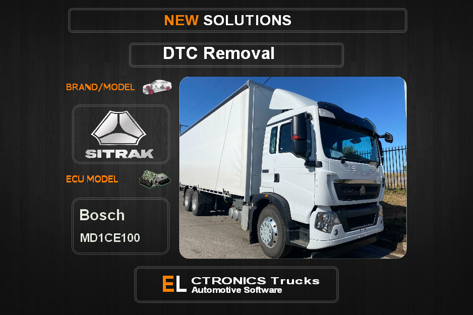 DTC OFF Sinotruk Bosch MD1CE100 Electronics Trucks Automotive software