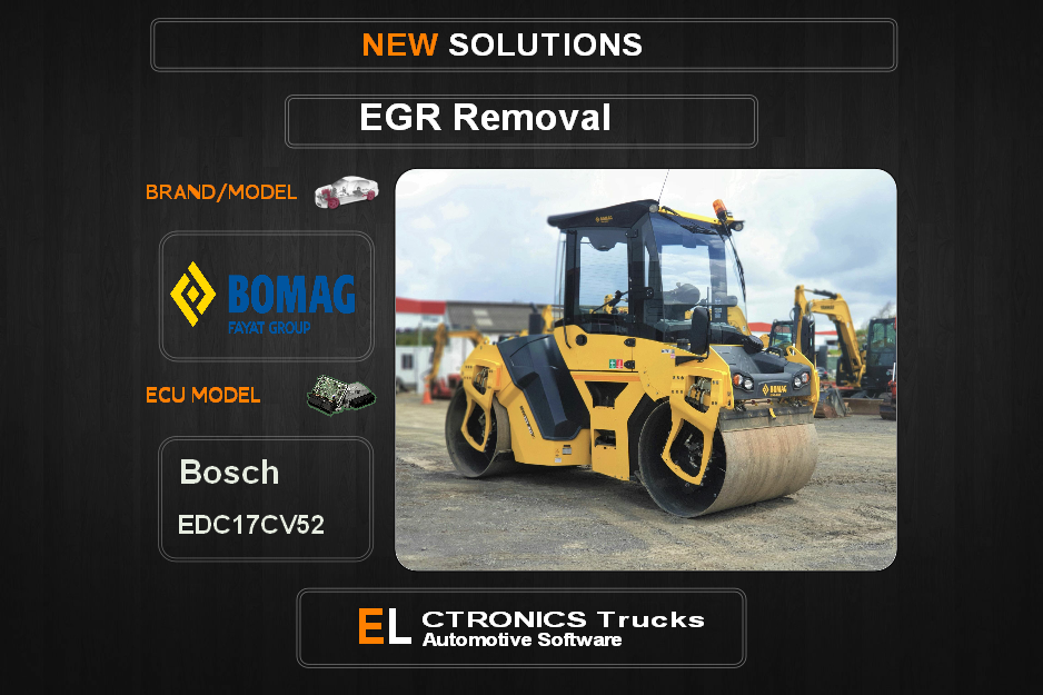 EGR Off Bomag Bosch EDC17CV52 Electronics Trucks Automotive Software