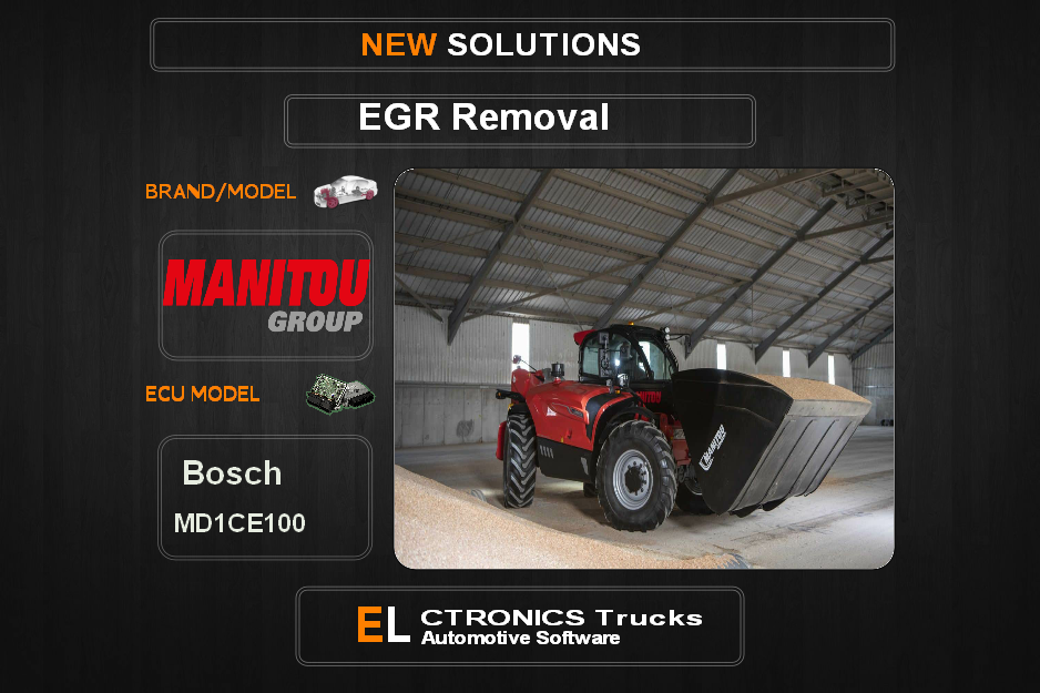 EGR Off Manitou Bosch MD1CE100 Electronics Trucks Automotive Software