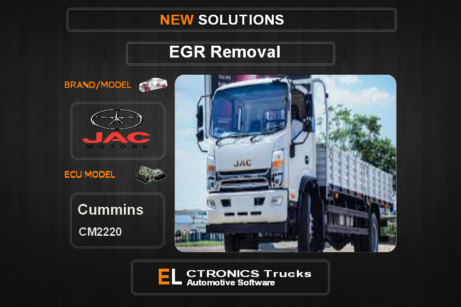 EGR Off JAC Cummins CM2220 Electronics Trucks Automotive Software