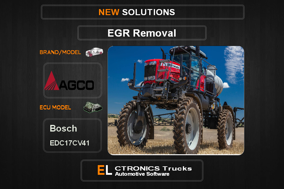 EGR Off Agco-agrilne Bosch EDC17CV41 Electronics Trucks Automotive Software